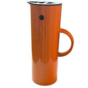 Stelton Coffee & Tea Stainless Vacuum Jug Denmark Bright Orange Erik Magnussen